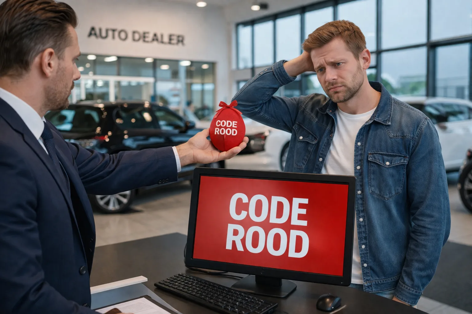 Code Rood signaleringssysteem voor importauto's in BPM-koerslijst